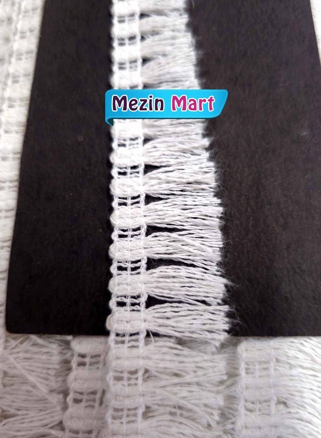 Mezin Cotton ZADU Lace Border for Dress, Kurtis, Dupatta, Bag, Craft and Decorations (8 Mtr) - Image 2